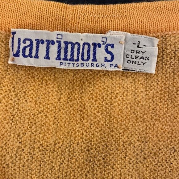 Larrimor’s quanpaca wool drop shoulder orange pullover sweater size L - Picture 5 of 8